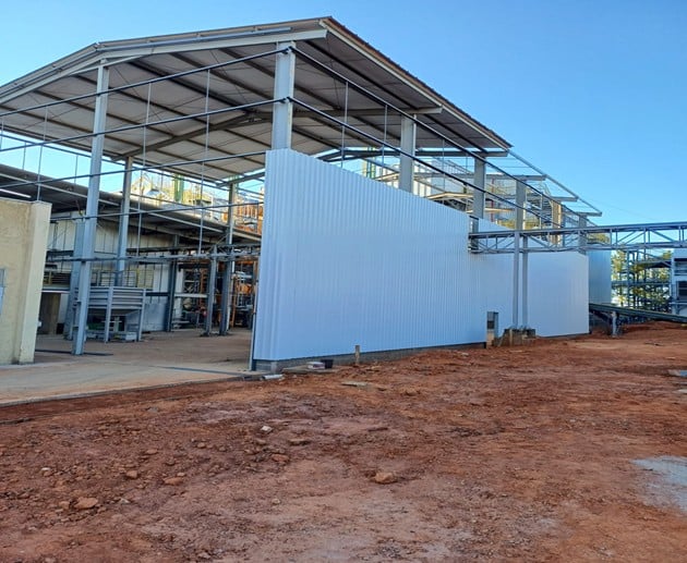 Galpão - Satus - Tecnoseeds Sementes Brasil - Construção de galpão para armazenamento e distribuição de sementes.